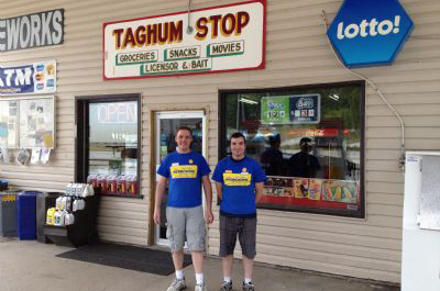 Taghum Stop owners Cam Robertson (left) and Shawn Robertson (right).